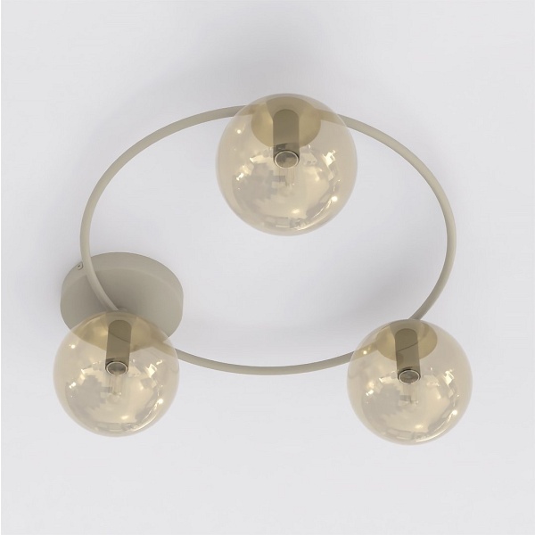 Lampa sufitowa SOPRA 3 MOKKA AMBER - Emibig