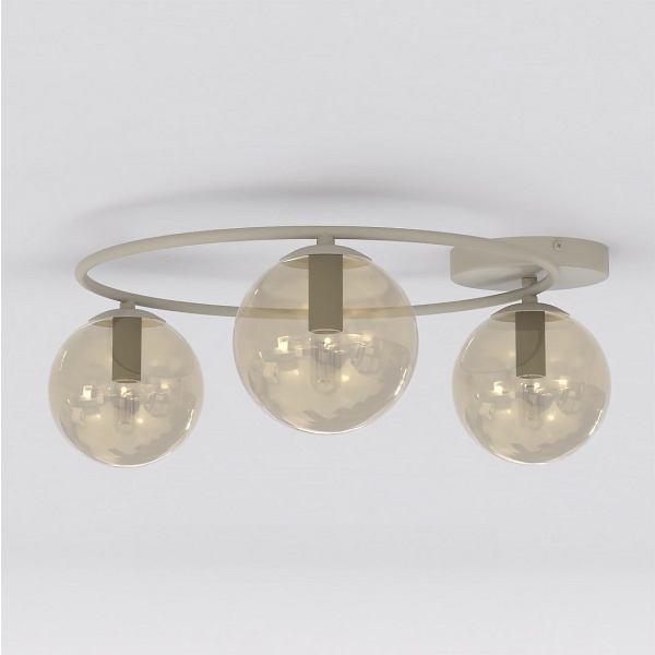 Lampa sufitowa SOPRA 3 MOKKA AMBER - Emibig