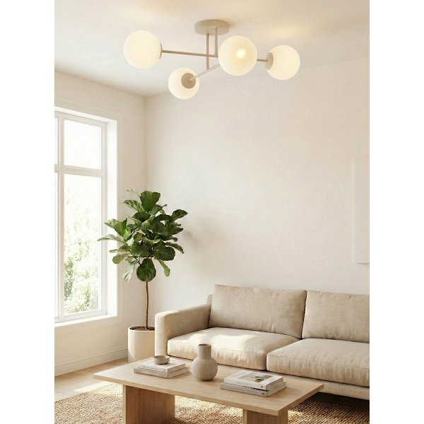Lampa wisząca ROMA 4 MOKKA OPAL - Emibig