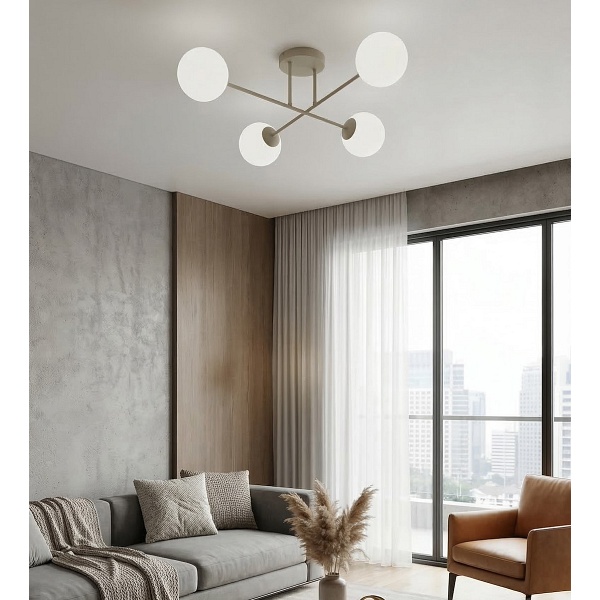 Lampa wisząca ROMA 4 MOKKA OPAL - Emibig