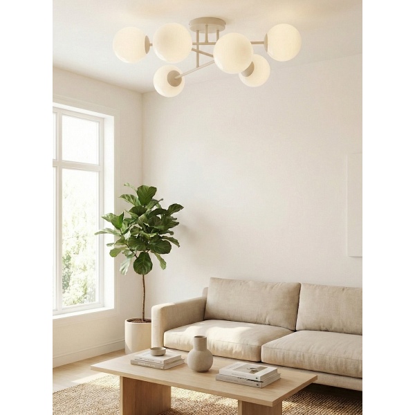 Lampa wisząca ROMA 6 MOKKA OPAL - Emibig