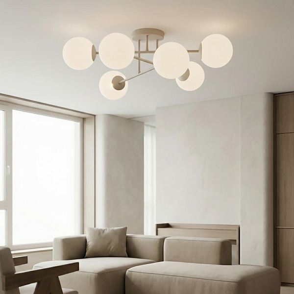 Lampa wisząca ROMA 6 MOKKA OPAL - Emibig