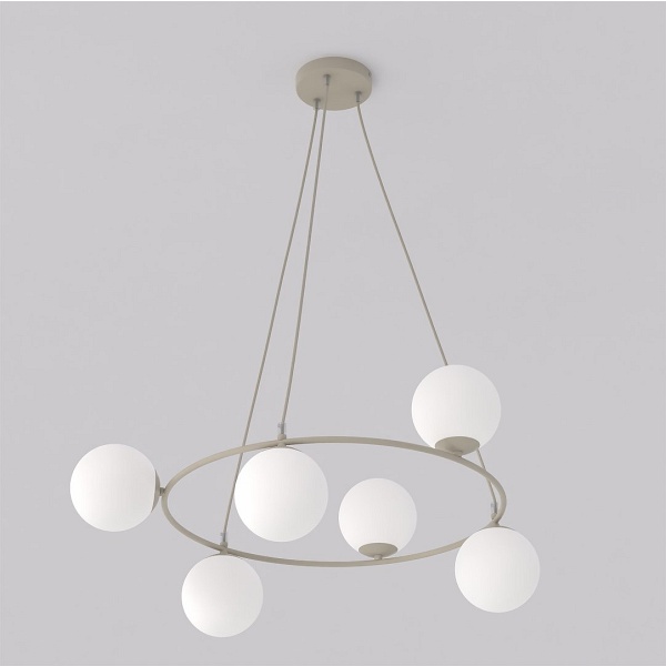 Lampa wisząca AZURA 6 MOKKA OPAL - Emibig