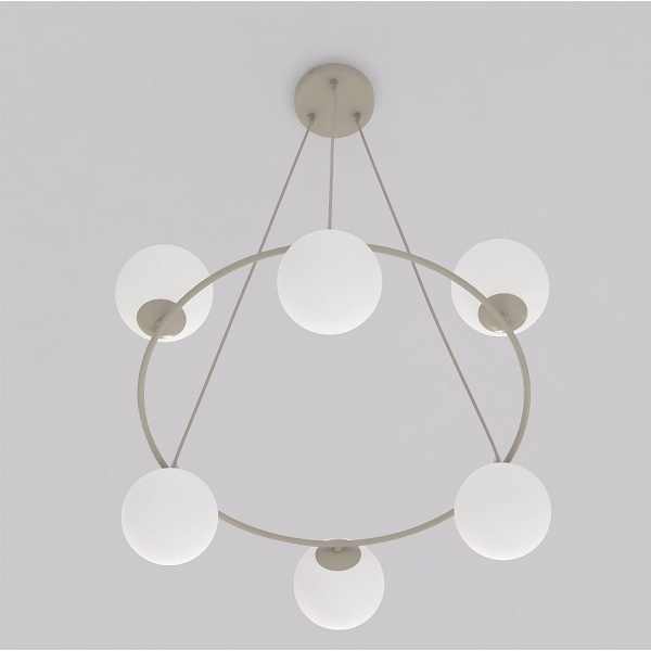 Lampa wisząca AZURA 6 MOKKA OPAL - Emibig