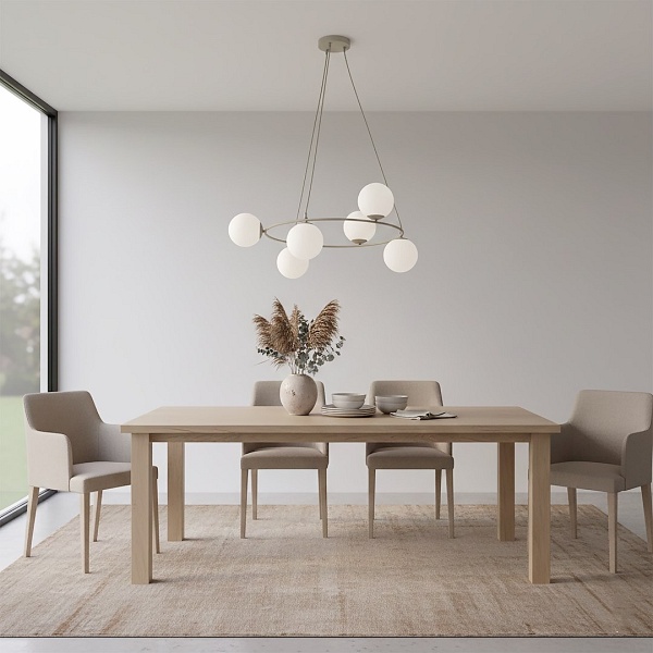 Lampa wisząca AZURA 6 MOKKA OPAL - Emibig