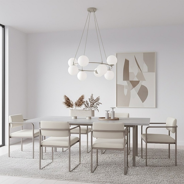 Lampa wisząca AZURA 8 MOKKA OPAL - Emibig
