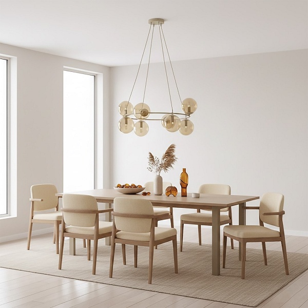 Lampa wisząca AZURA 9 MOKKA AMBER - Emibig