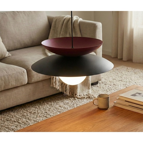 Lampa wisząca NAGOYA 1 BLACK/BU - Emibig