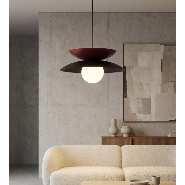 Lampa wisząca NAGOYA 1 BLACK/BU - Emibig