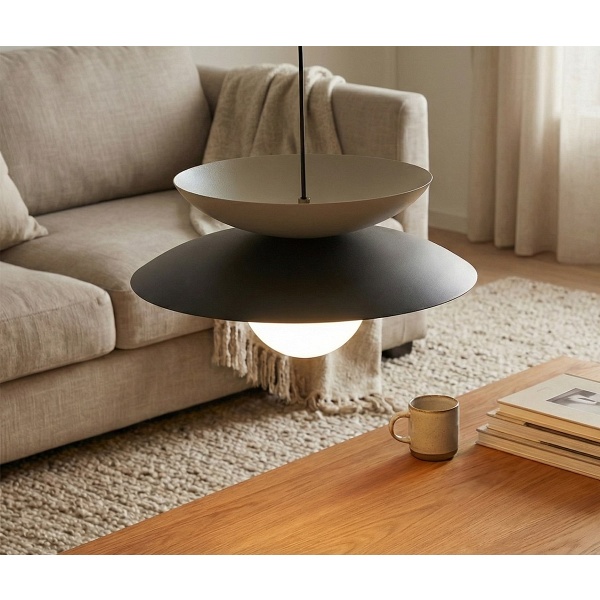 Lampa wisząca NAGOYA 1 BLACK/MO - Emibig