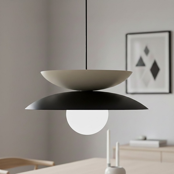 Lampa wisząca NAGOYA 1 BLACK/MO - Emibig