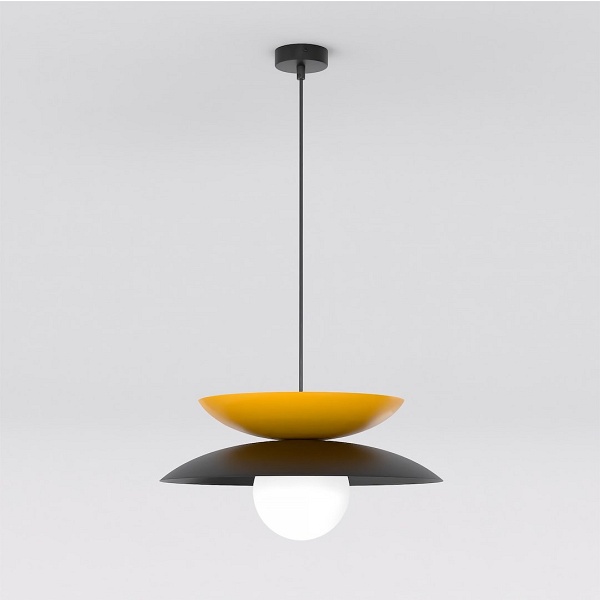 Lampa wisząca NAGOYA 1 BLACK/OR - Emibig