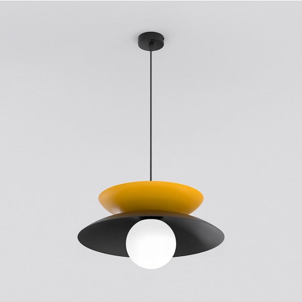 Lampa wisząca NAGOYA 1 BLACK/OR - Emibig