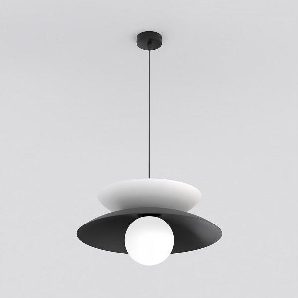 Lampa wisząca NAGOYA 1 BLACK/WH - Emibig