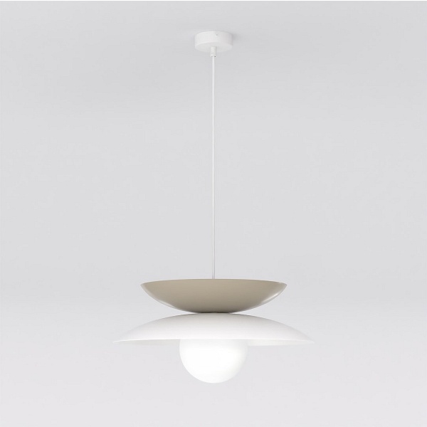 Lampa wisząca NAGOYA 1 WHITE/MO - Emibig