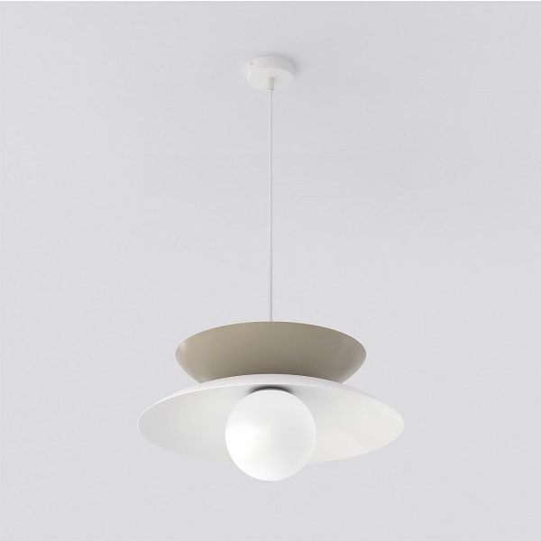 Lampa wisząca NAGOYA 1 WHITE/MO - Emibig