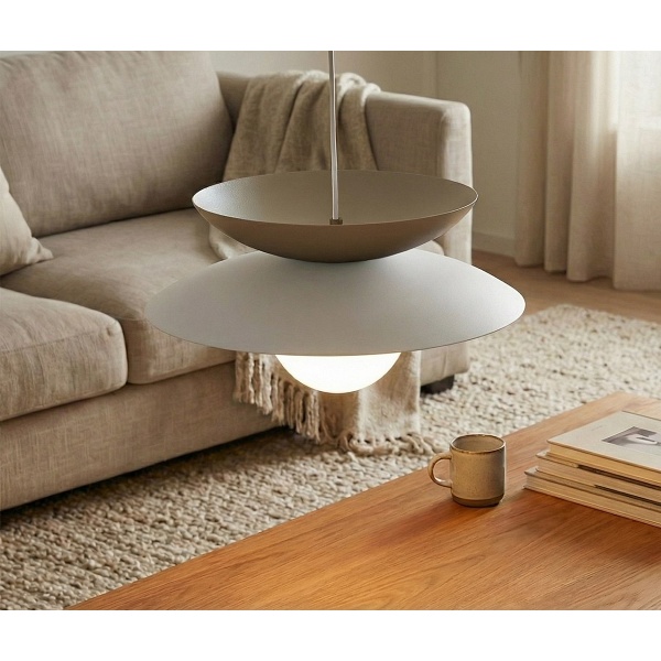 Lampa wisząca NAGOYA 1 WHITE/MO - Emibig