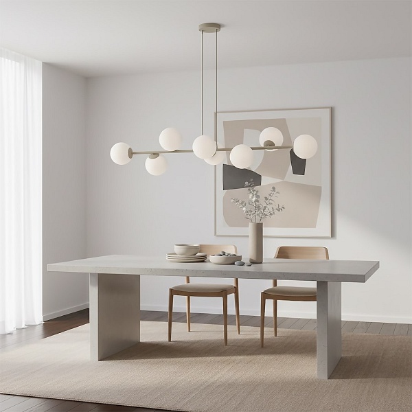 Lampa wisząca MAGNUS 8 MOKKA OPAL - Emibig