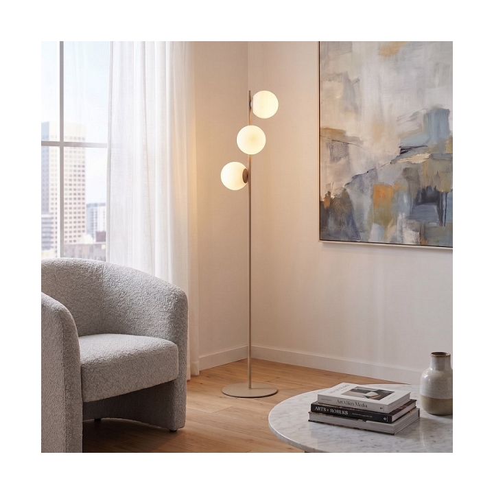 Lampa podłogowa MAGNUS LP3 MOKKA OPAL - Emibig