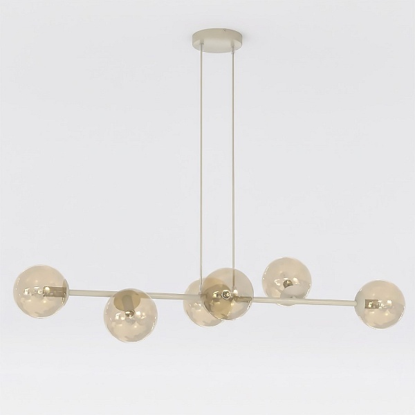 Lampa wisząca MAGNUS 6 MOKKA AMBER - Emibig