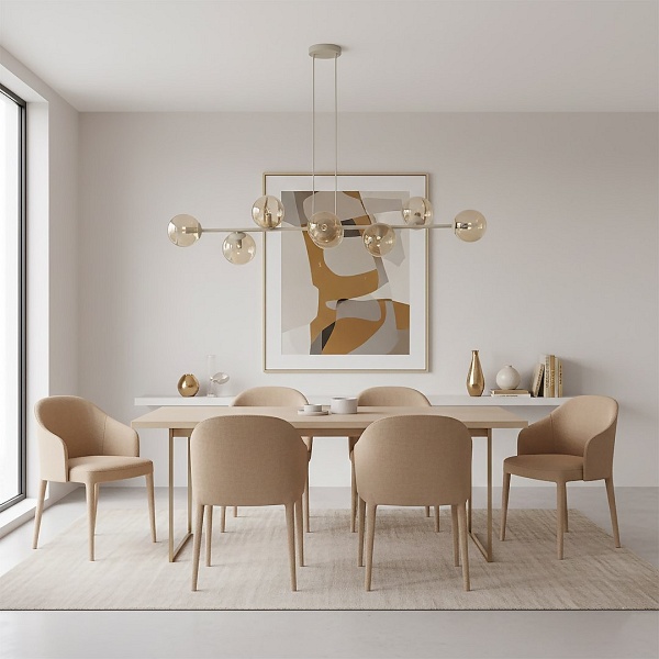 Lampa wisząca MAGNUS 8 MOKKA AMBER - Emibig