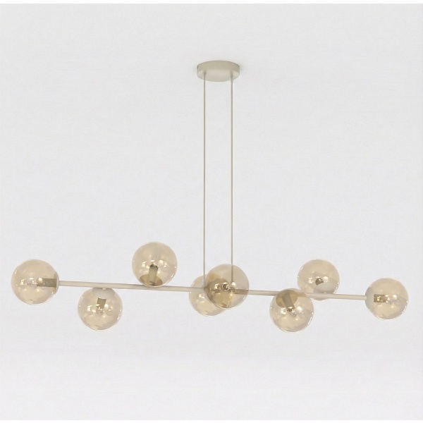 Lampa wisząca MAGNUS 8 MOKKA AMBER - Emibig