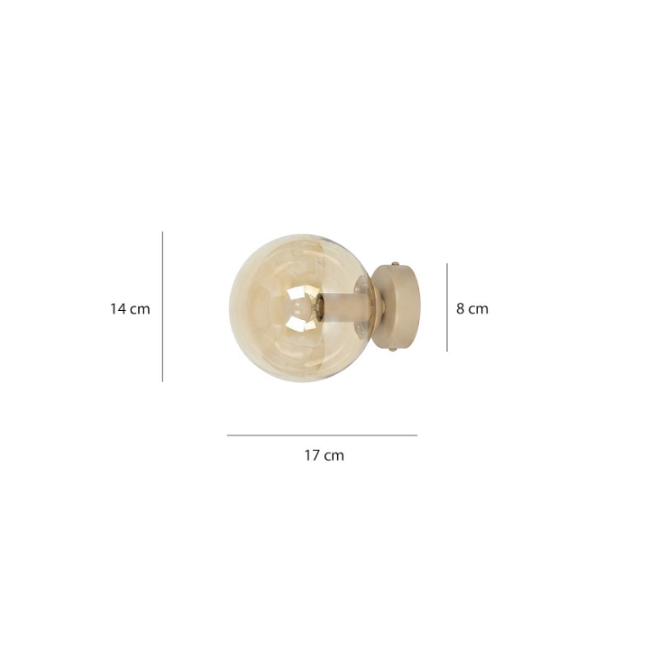 Kinkiet MAGNUS K1 MOKKA AMBER - Emibig