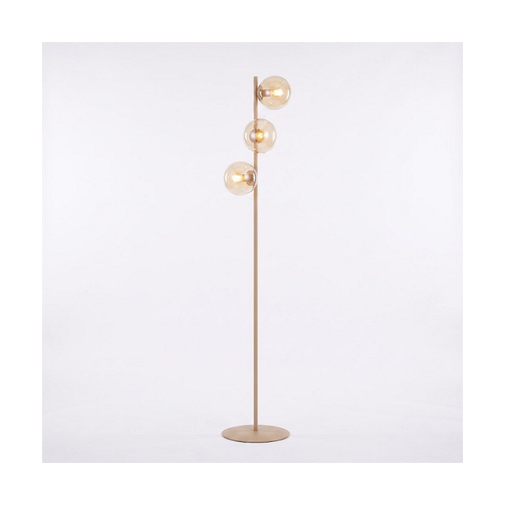 Lampa podłogowa MAGNUS LP3 MOKKA AMBER - Emibig