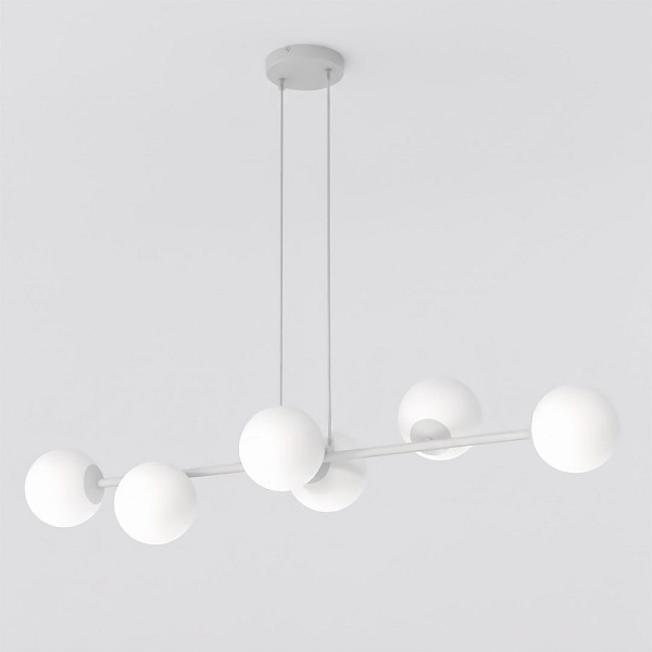Lampa wisząca MAGNUS 6 GRAY OPAL - Emibig