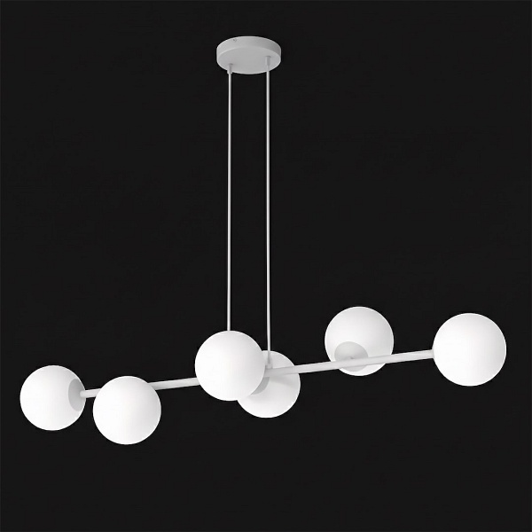 Lampa wisząca MAGNUS 6 GRAY OPAL - Emibig