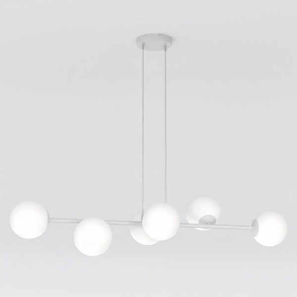 Lampa wisząca MAGNUS 6 GRAY OPAL - Emibig