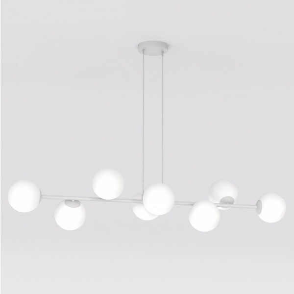 Lampa wisząca MAGNUS 8 GRAY OPAL - Emibig