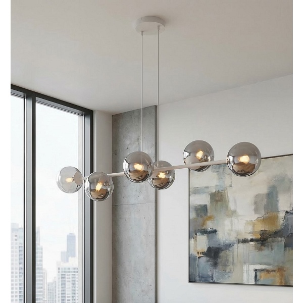 Lampa wisząca MAGNUS 6 GRAY GRAFIT - Emibig