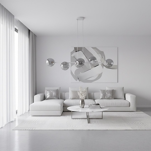 Lampa wisząca MAGNUS 6 GRAY GRAFIT - Emibig