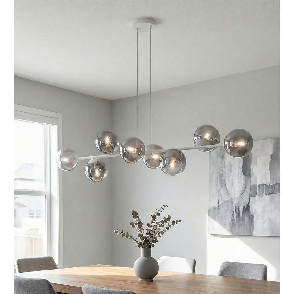 Lampa wisząca MAGNUS 8 GRAY GRAFIT - Emibig