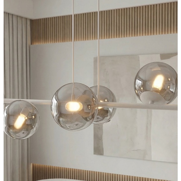 Lampa wisząca MAGNUS 8 GRAY GRAFIT - Emibig
