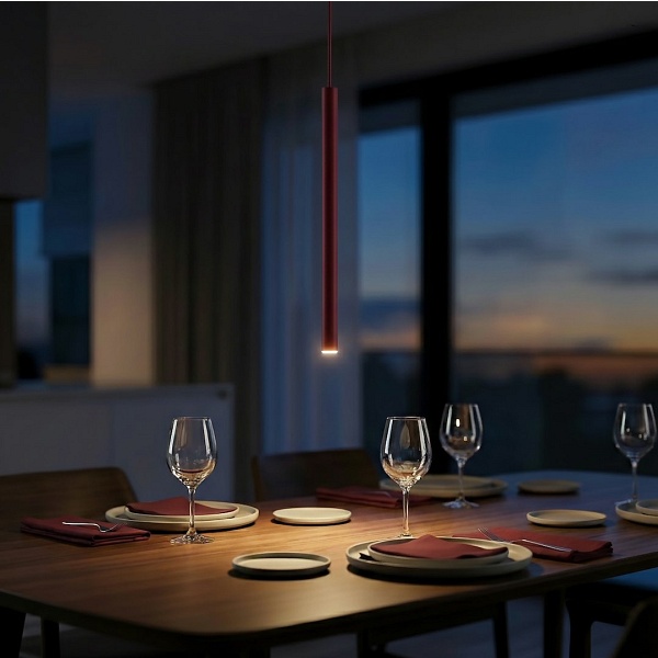 Lampa wisząca SELTER 1 BURGUNDY - Emibig