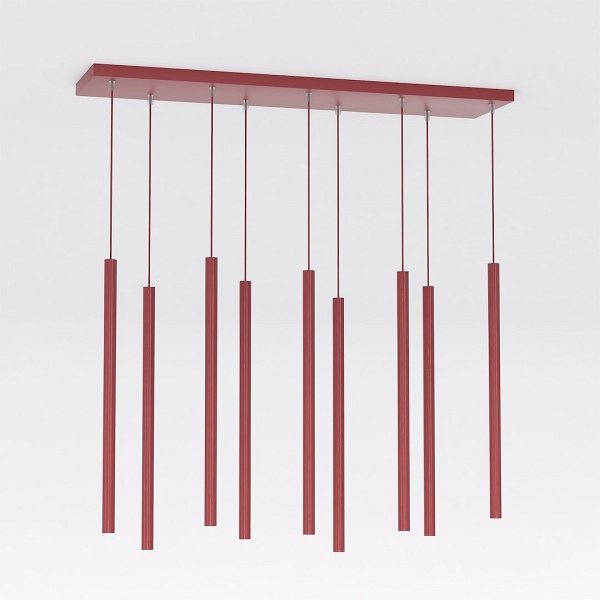Lampa wisząca SELTER 9 BURGUNDY - Emibig