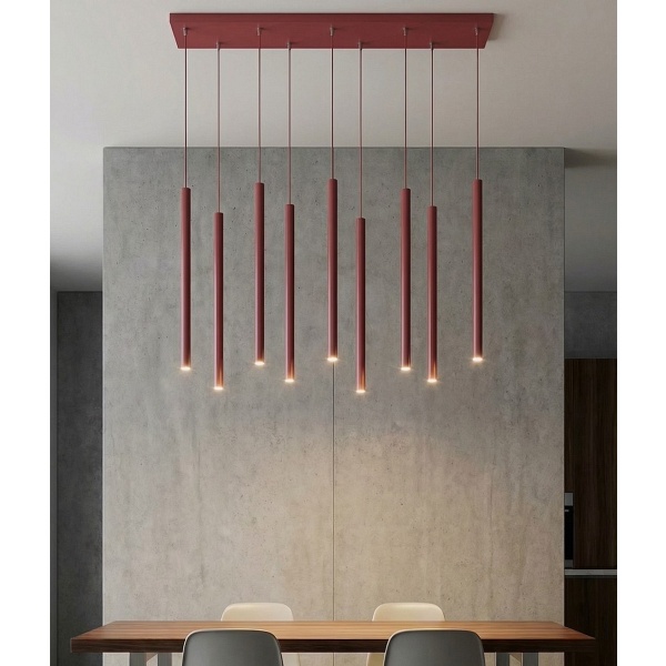 Lampa wisząca SELTER 9 BURGUNDY - Emibig