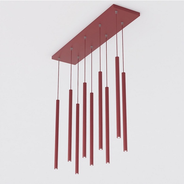 Lampa wisząca SELTER 9 BURGUNDY - Emibig