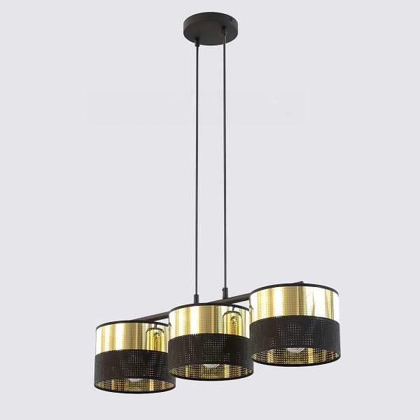 Lampa wisząca LUX 3 BL GOLD - Emibig