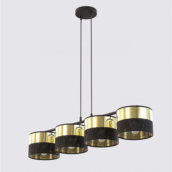 Lampa wisząca LUX 4 BL GOLD - Emibig