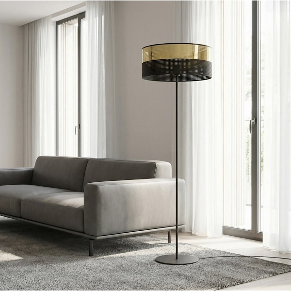 Lampa podłogowa LUX LP1 BL GOLD - Emibig