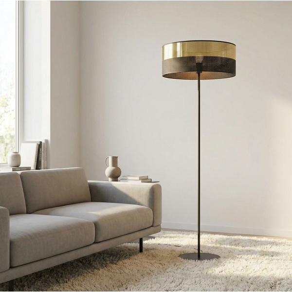 Lampa podłogowa LUX LP1 BL GOLD - Emibig