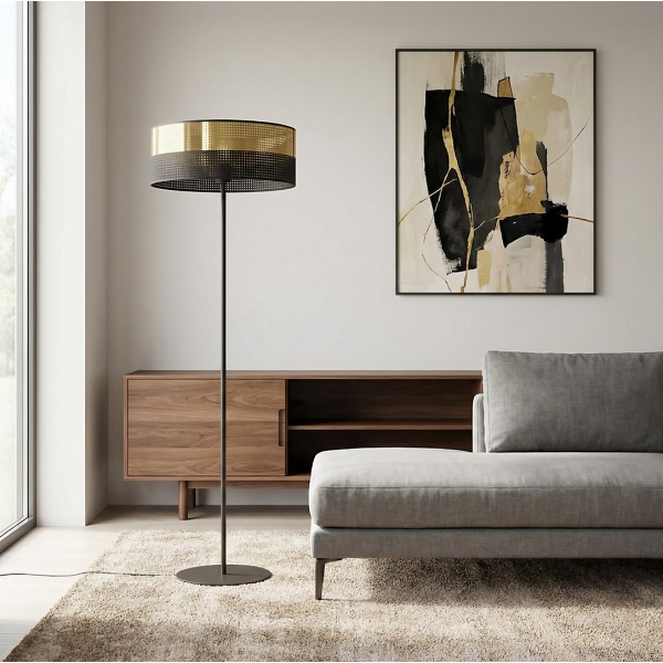 Lampa podłogowa LUX LP1 BL GOLD - Emibig