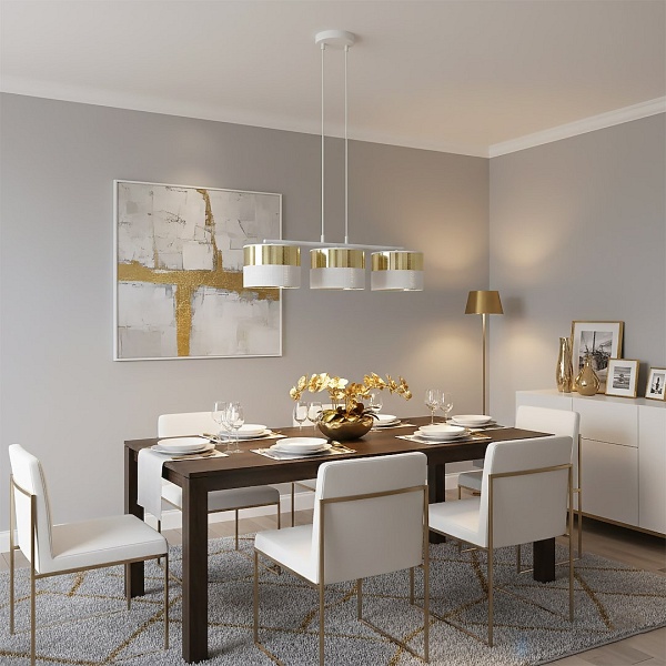 Lampa wisząca LUX 3 WH GOLD - Emibig