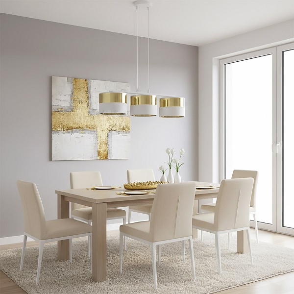 Lampa wisząca LUX 3 WH GOLD - Emibig