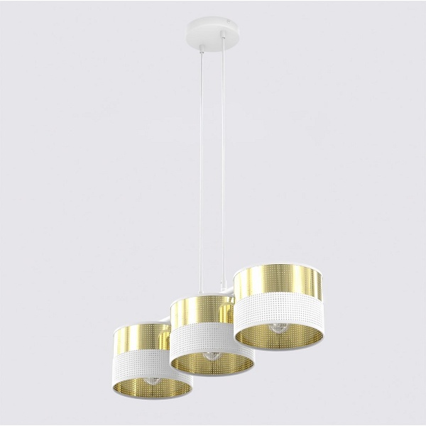 Lampa wisząca LUX 3 WH GOLD - Emibig
