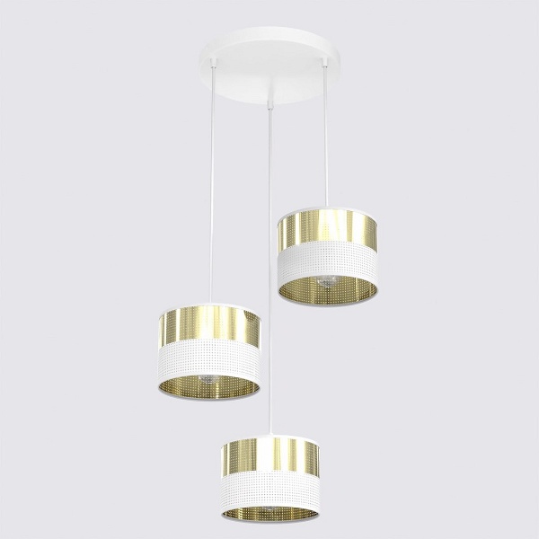 Lampa wisząca LUX 3 WH GOLD PREM - Emibig