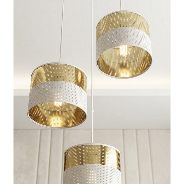 Lampa wisząca LUX 3 WH GOLD PREM - Emibig